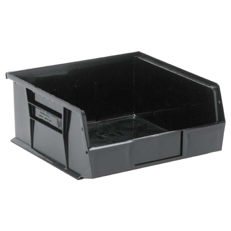 Ultra Stack and Hang Bin, 10-7/8 x 11 x 5in, Conductive Black, 6 per Case